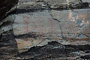 Lake Superior Agawa Rock Pictographs Canoes