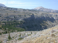 Top of Green Fork headwall