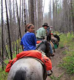 Gary, Adin and Zia on the Trail