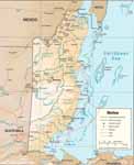 Belize Map with Gary and Lynde's Route