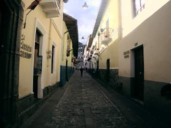 Quito Old Town Street
