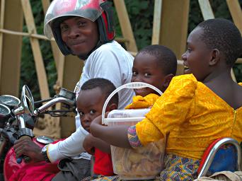 Udzungwa Mts Mom Kids Motorcycle