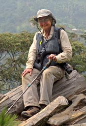 Bwindi NP Dona On Log